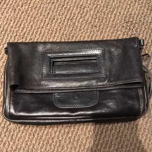 Vera Pelle LSL Black Clutch / Shoulder Bag